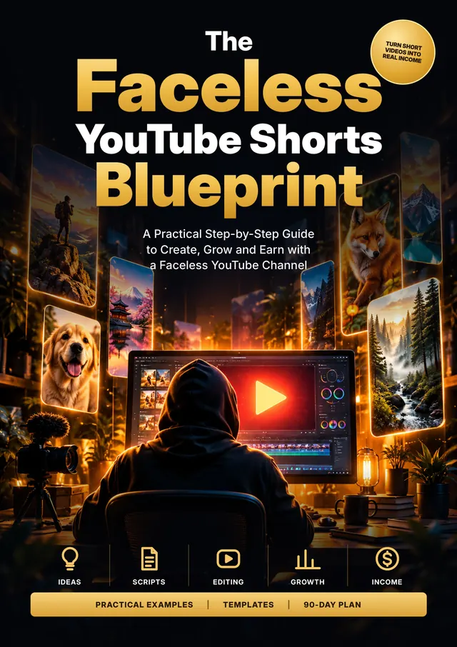 Cover of The Faceless YouTube Shorts Blueprint