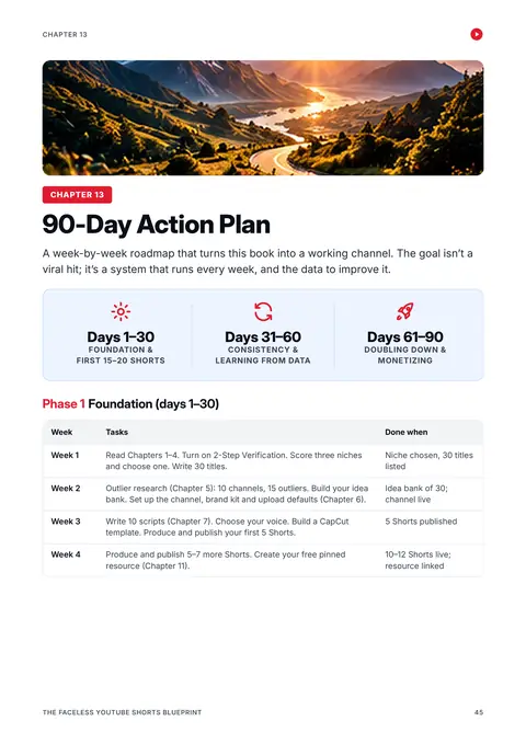 Ebook page: The 90-day plan